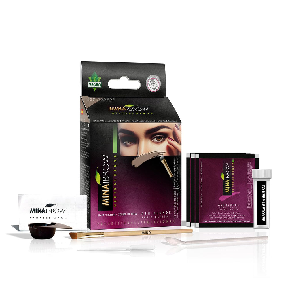 MinaiBrow MINA ibrow henna kit front view for at home tinting