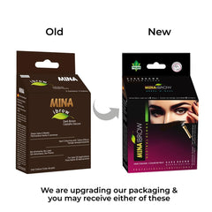 MinaiBrow dark brown powder brush demonstrates even distribution for professional-looking brows.