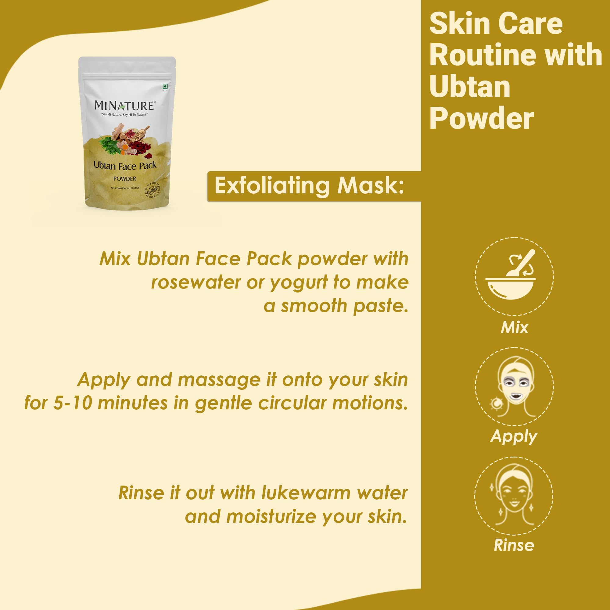minature Ubtan powder neem leaves for refreshing cleanse and clear skin.