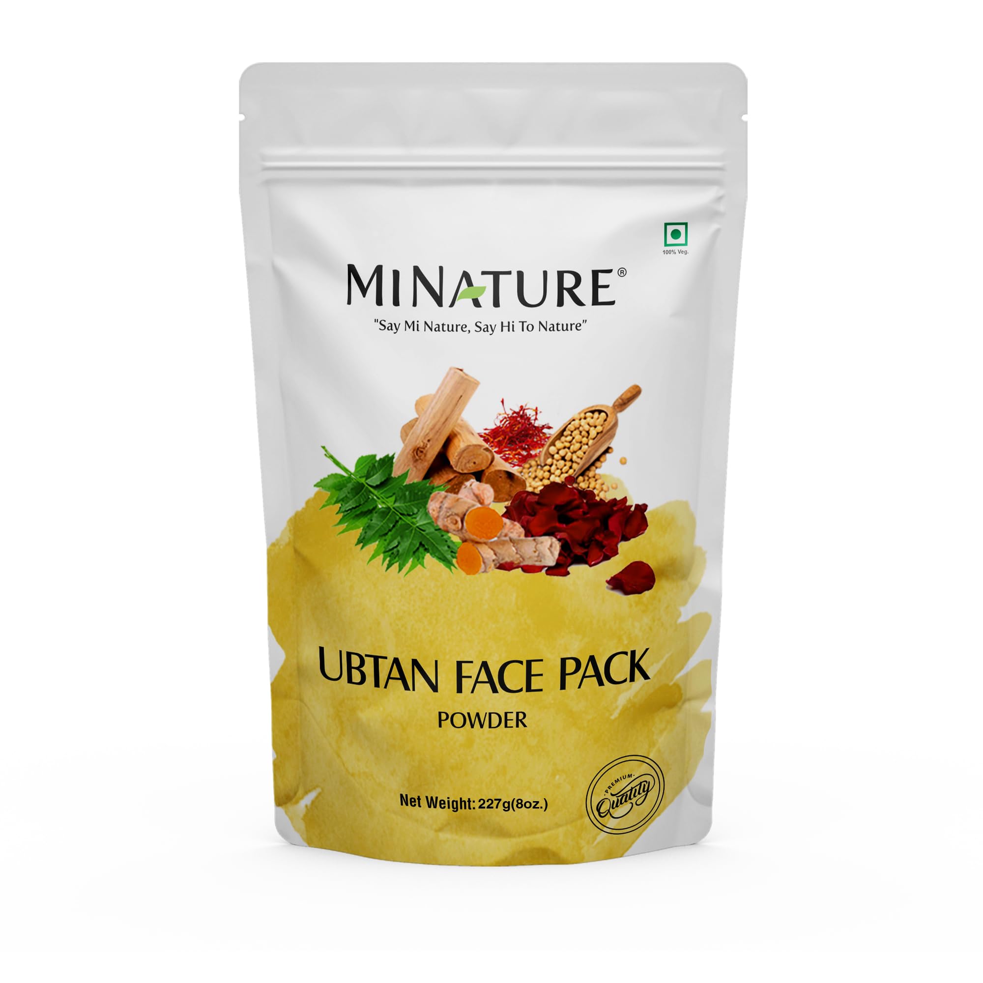 minature Ubtan powder turmeric dust for gentle exfoliation and glow.