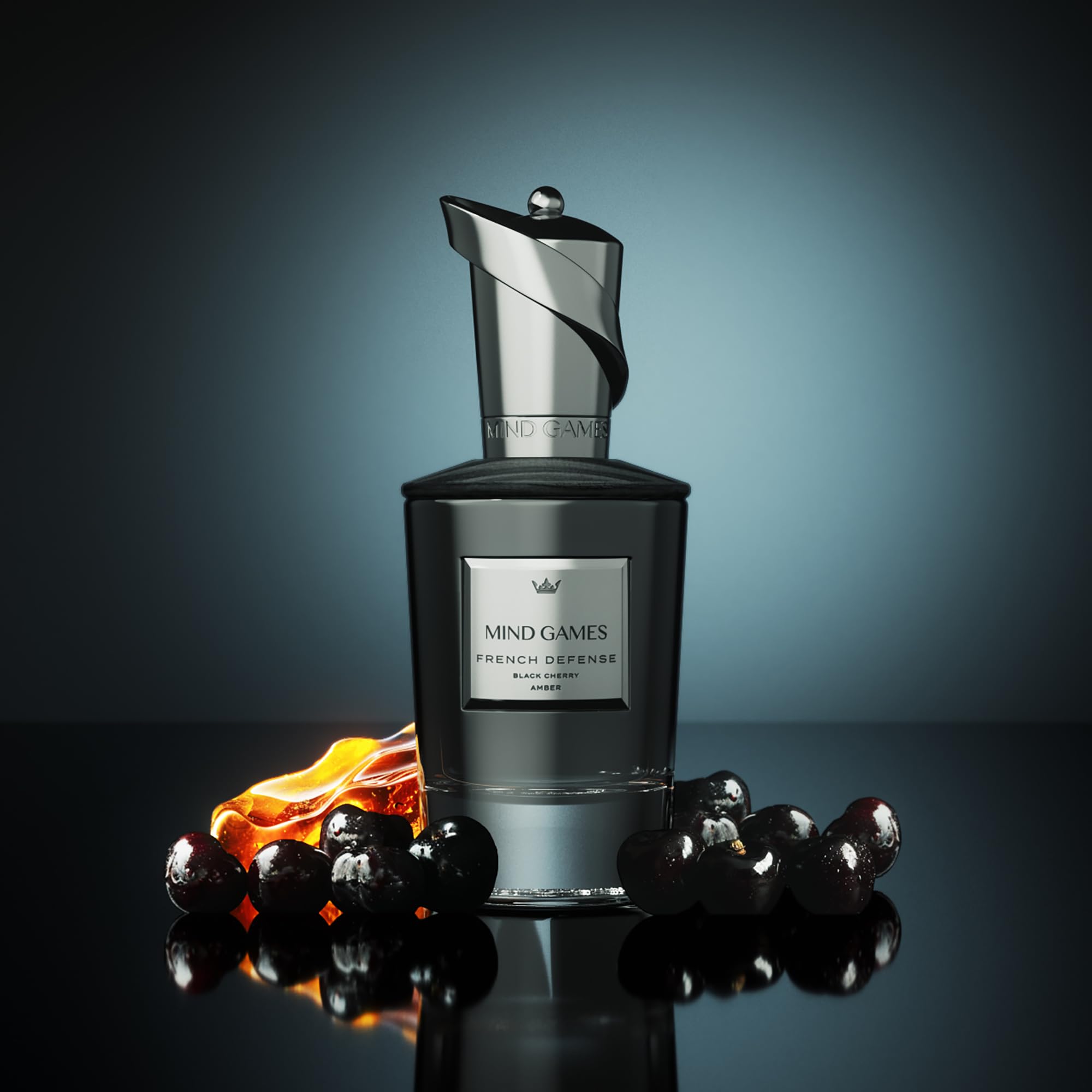 MIND GAMES French Defense chamomile note micro-shot highlighting calming floral nuance and fresh aura.