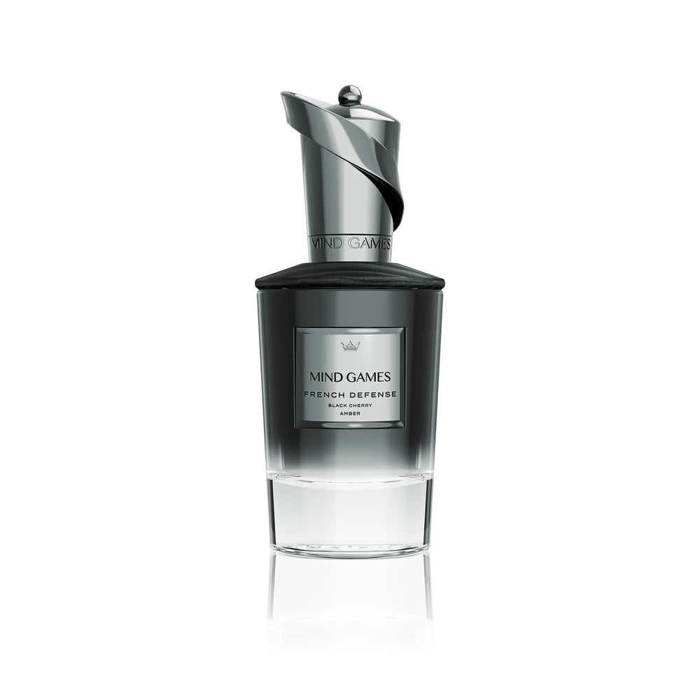 MIND GAMES French Defense cherry note bottle close-up for a fruity brightness and daytime confidence.