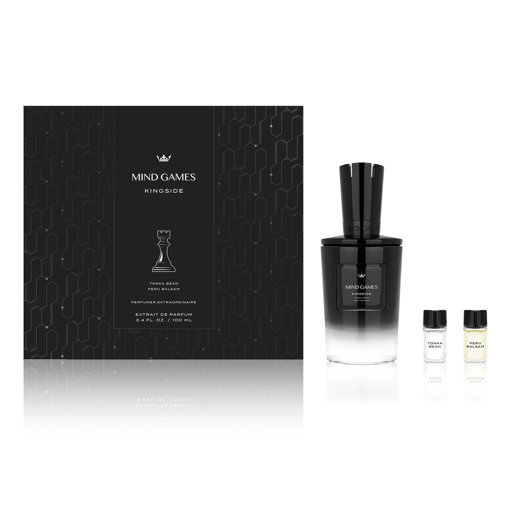MIND GAMES Kingside dry notes of tonka bean and Peru balsam for a warm, lasting finish.