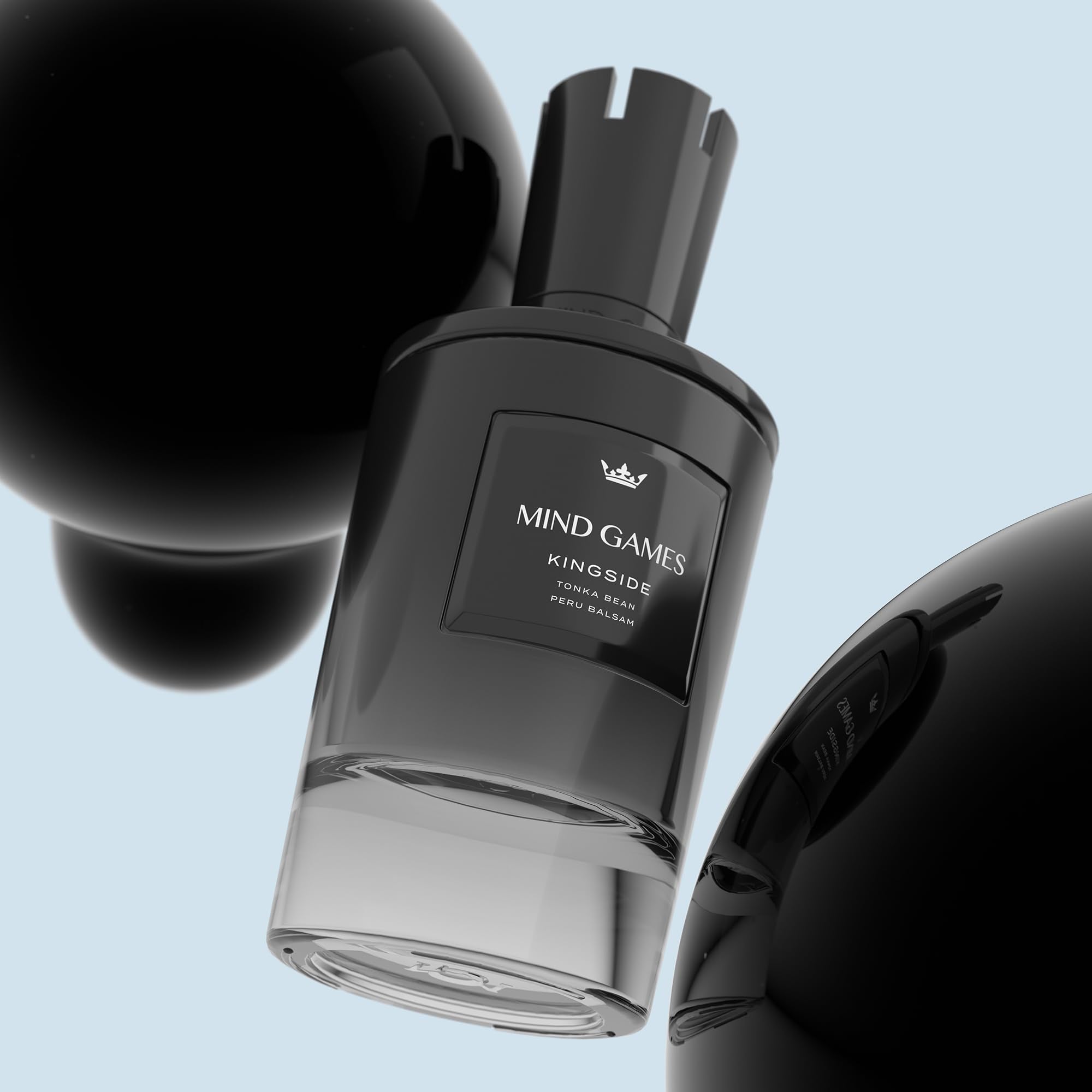 MIND GAMES Kingside packaging and flacon highlighting premium craftsmanship and gift-ready presentation.