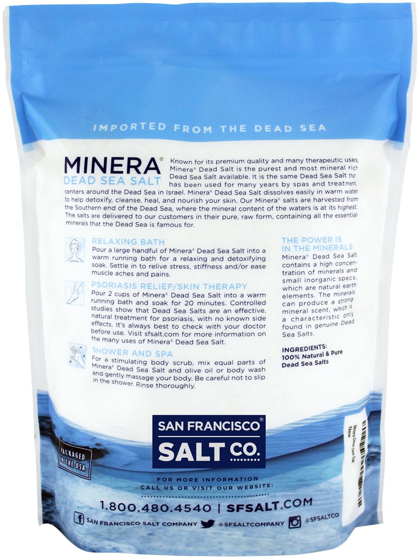 Minera Dead Sea Salt is a pure and natural bath ingredient for spa-style care