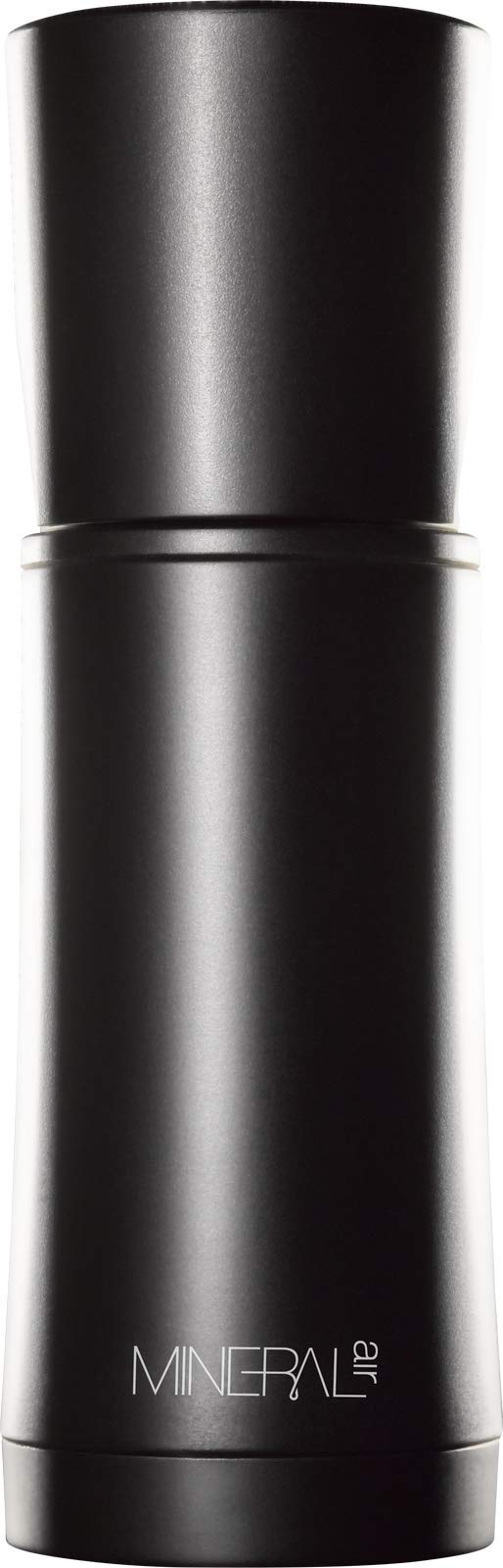 Mineral Air Complexion Starter Kit bottle closeup and swatches show shade range