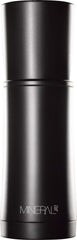 Mineral Air Complexion Starter Kit bottle closeup and swatches show shade range