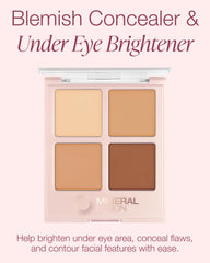 Mineral Fusion concealer applied with fingers for natural under-eye glow