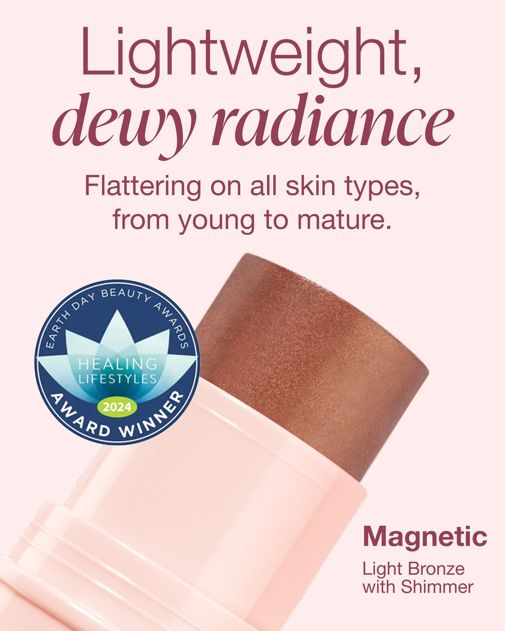 Mineral Fusion cream tint close-up on skin showing lightweight coverage.