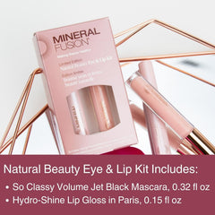 Mineral Fusion Hydro-Shine Lip Gloss Paris Pale Pink for hydrating shine