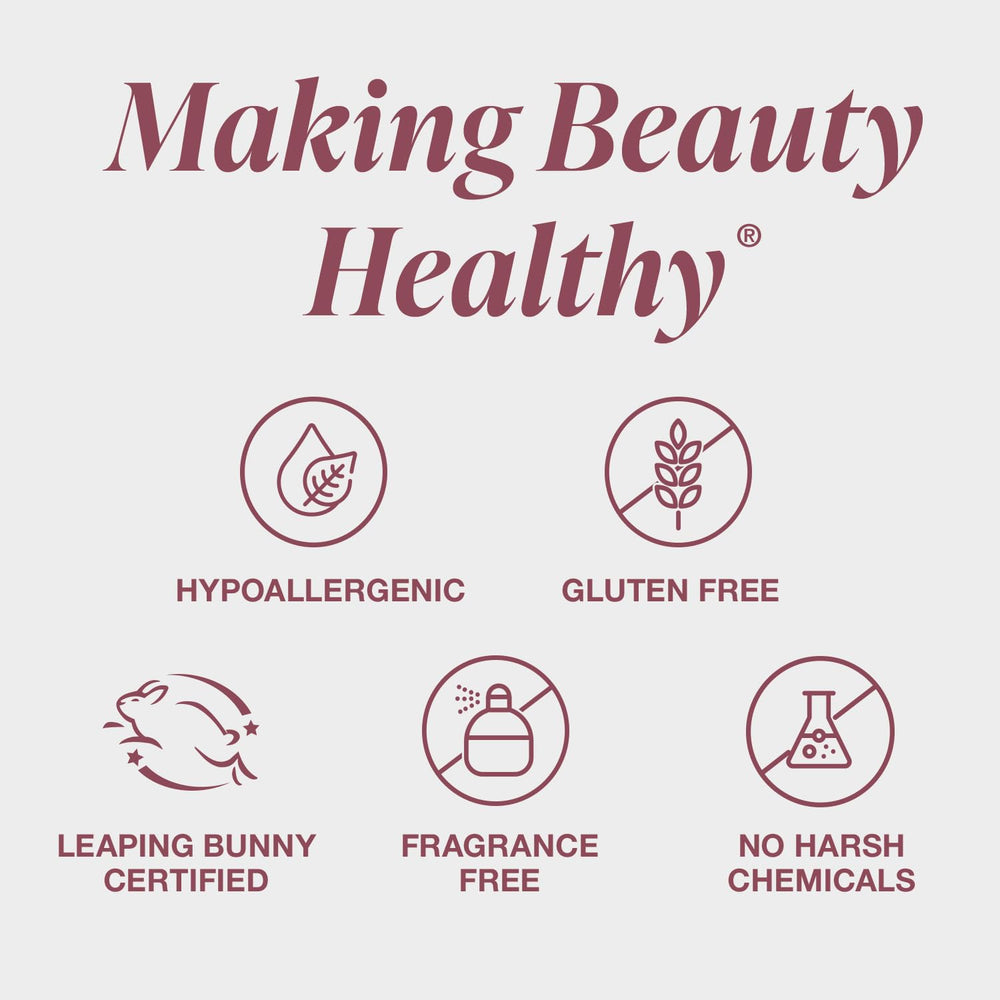Botanical lip care ingredients nourish lips while adding color.