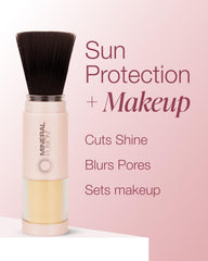 Mineral Fusion matte finish shows no white cast on skin.