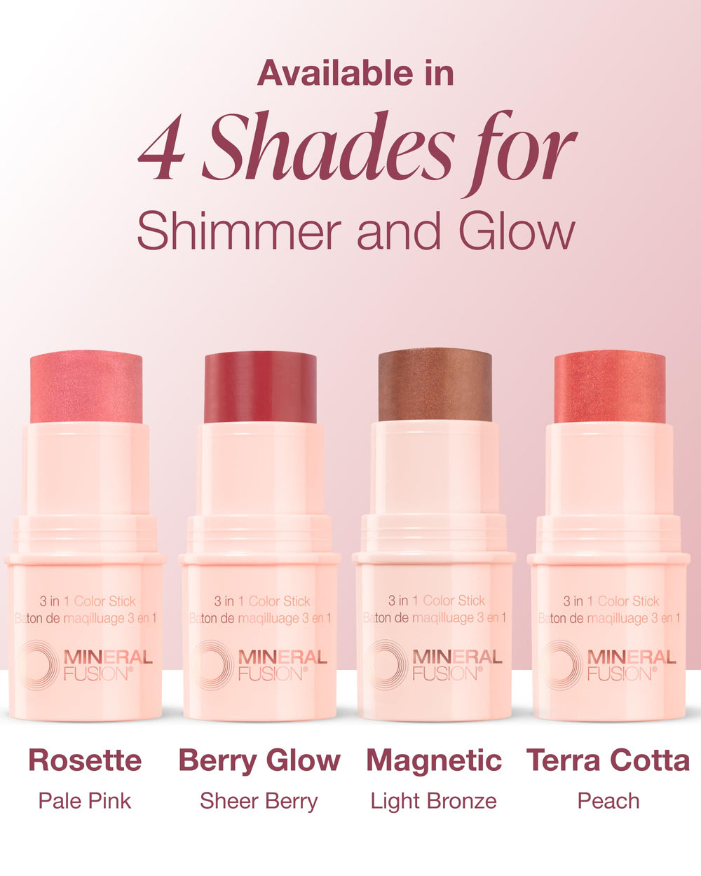 Mineral Fusion travel-friendly color-stick suited for on-the-go routines.