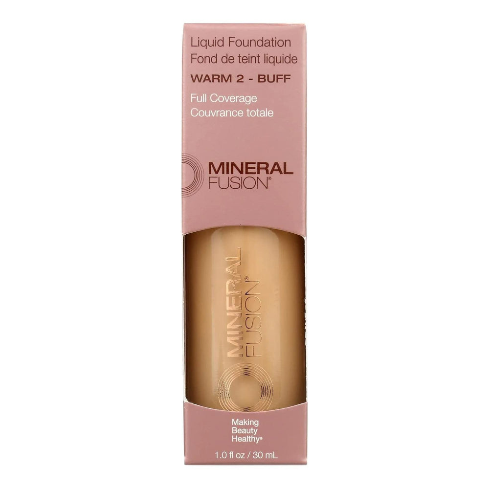 Mineral Fusion Warm 2 foundation bottle for natural warmth and smooth finish