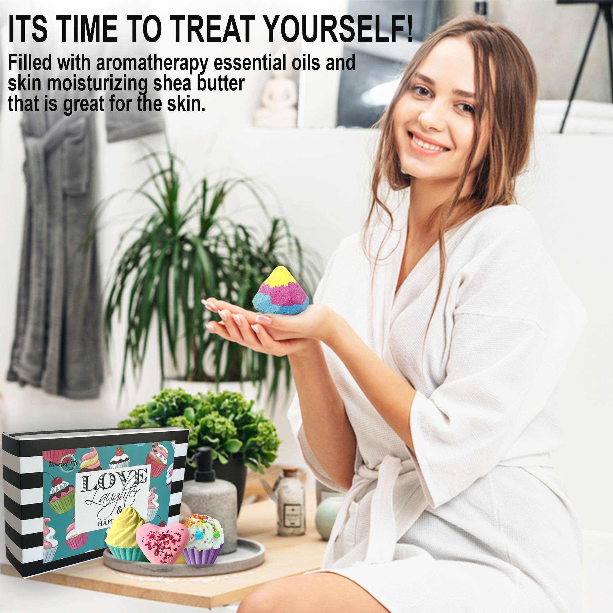 Mineral Me California gift-boxed bath bombs come ready to give.
