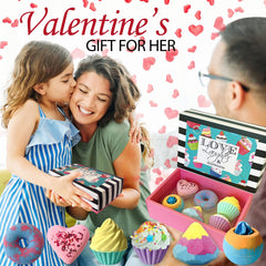 Mineral Me California hearts bath bomb with vibrant colors for relaxing soaks.