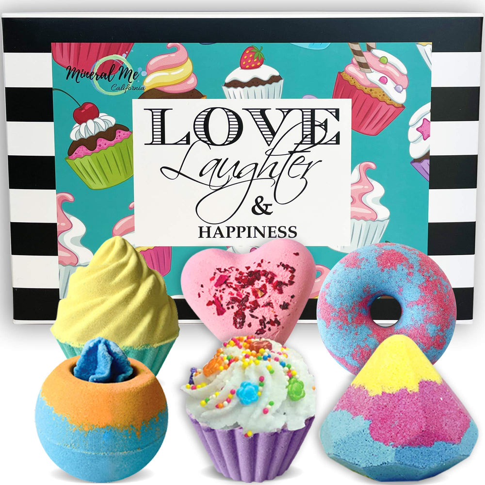 Mineral Me California bath bombs create a cozy spa moment at home.