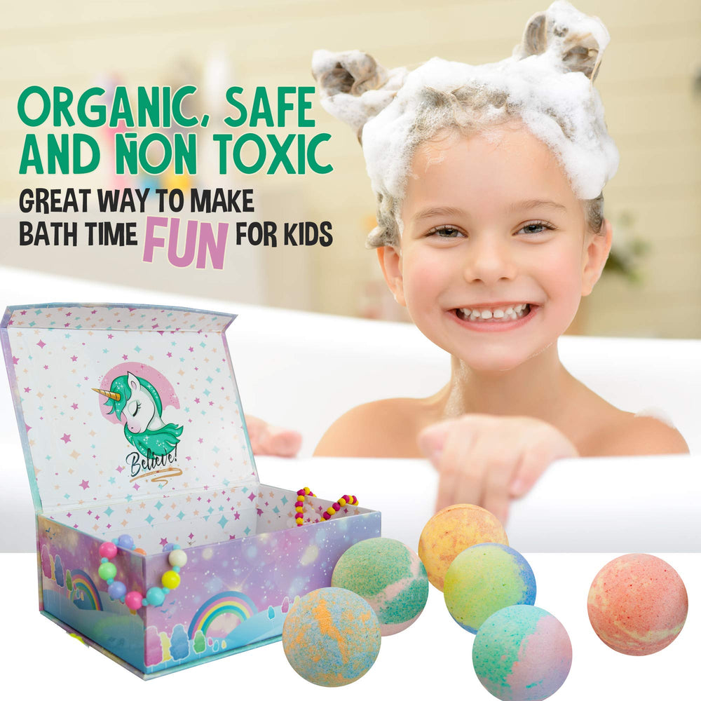 Blueberry scented bath bomb from Mineral Me California provides kid-friendly aroma.