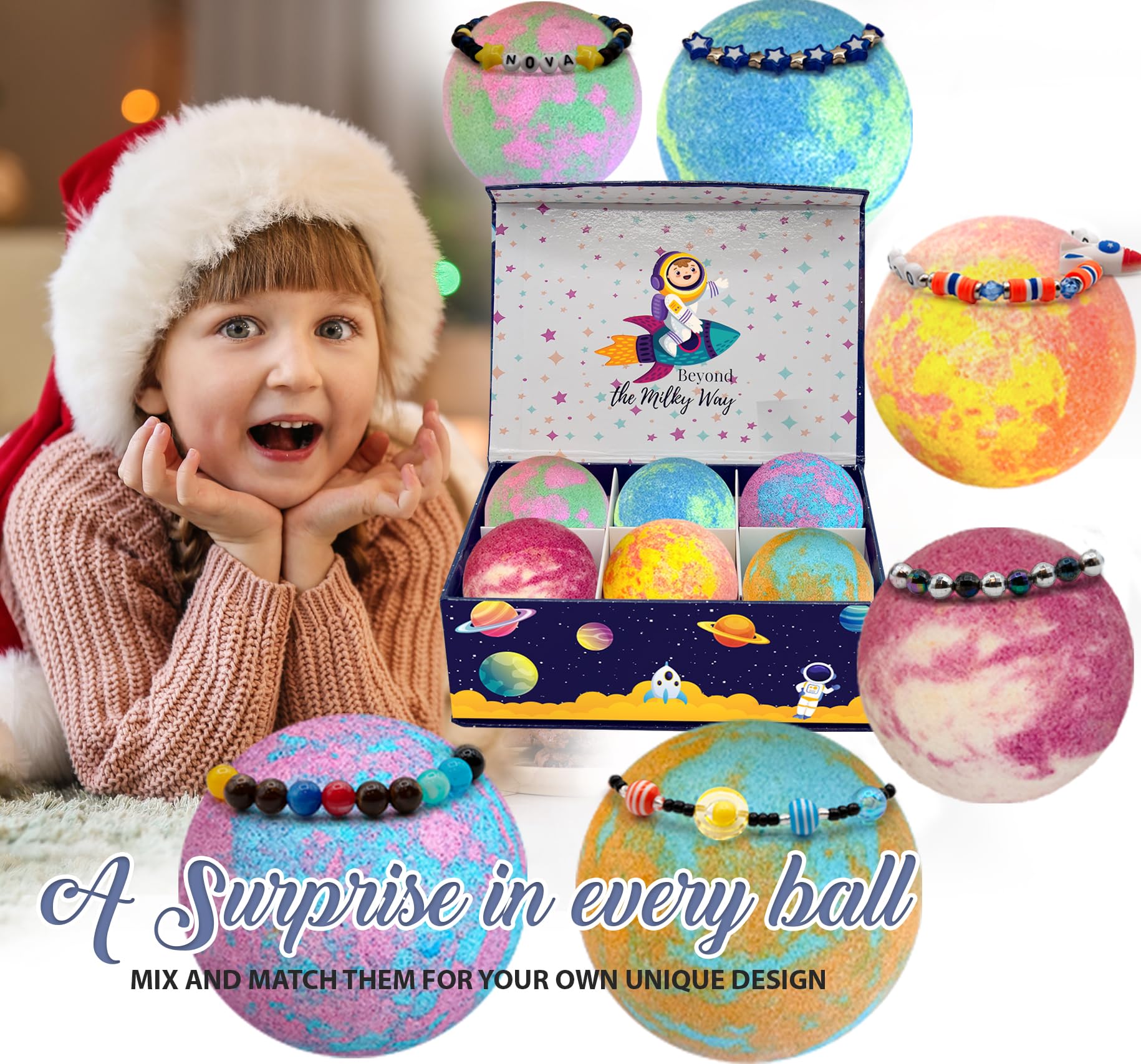 Mineral Me California gift scene with kids enjoying colorful bath time.