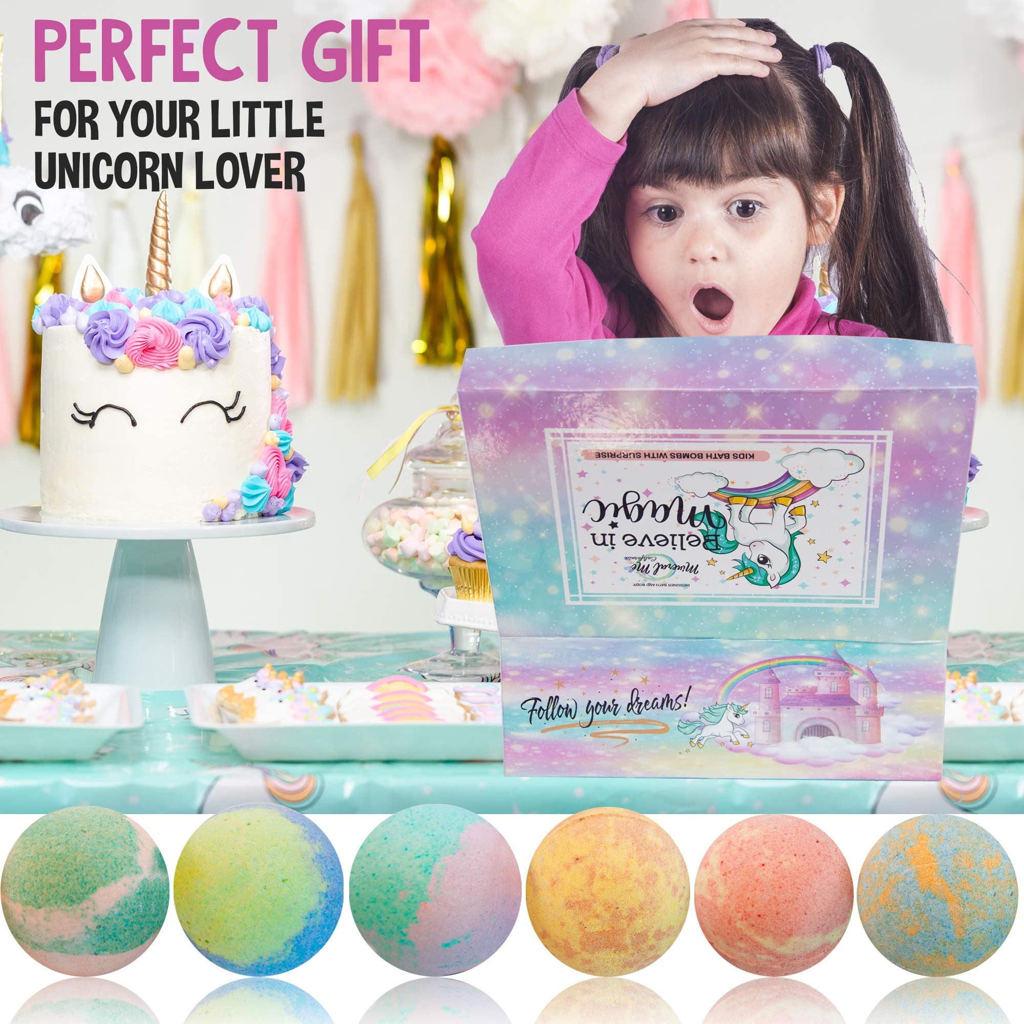 Green Apple scented bath bomb by Mineral Me California adds fresh fragrance.