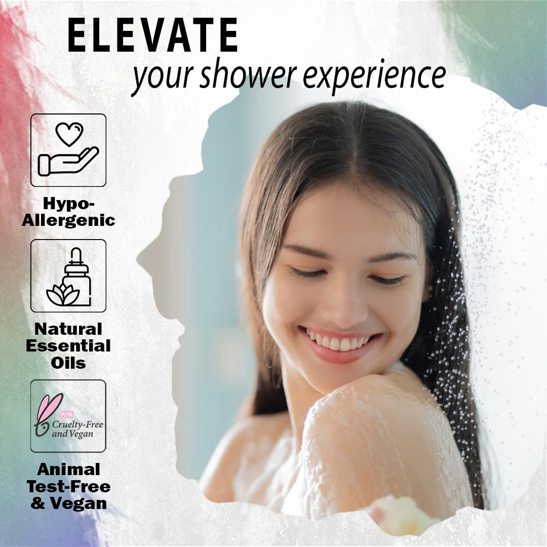 Mineral Me California in-shower corner setup showing easy use
