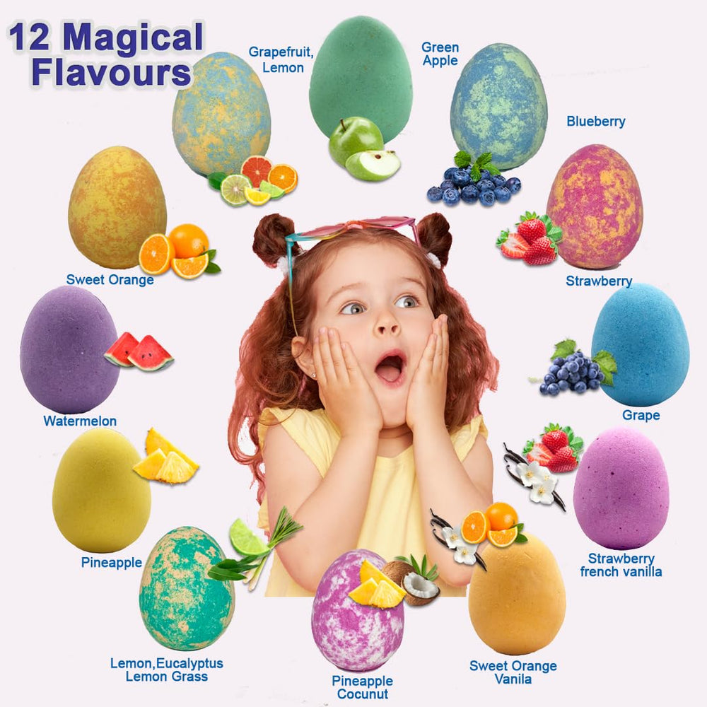 Moisturizing formula with organic shea butter in Mineral Me California unicorn bath bombs