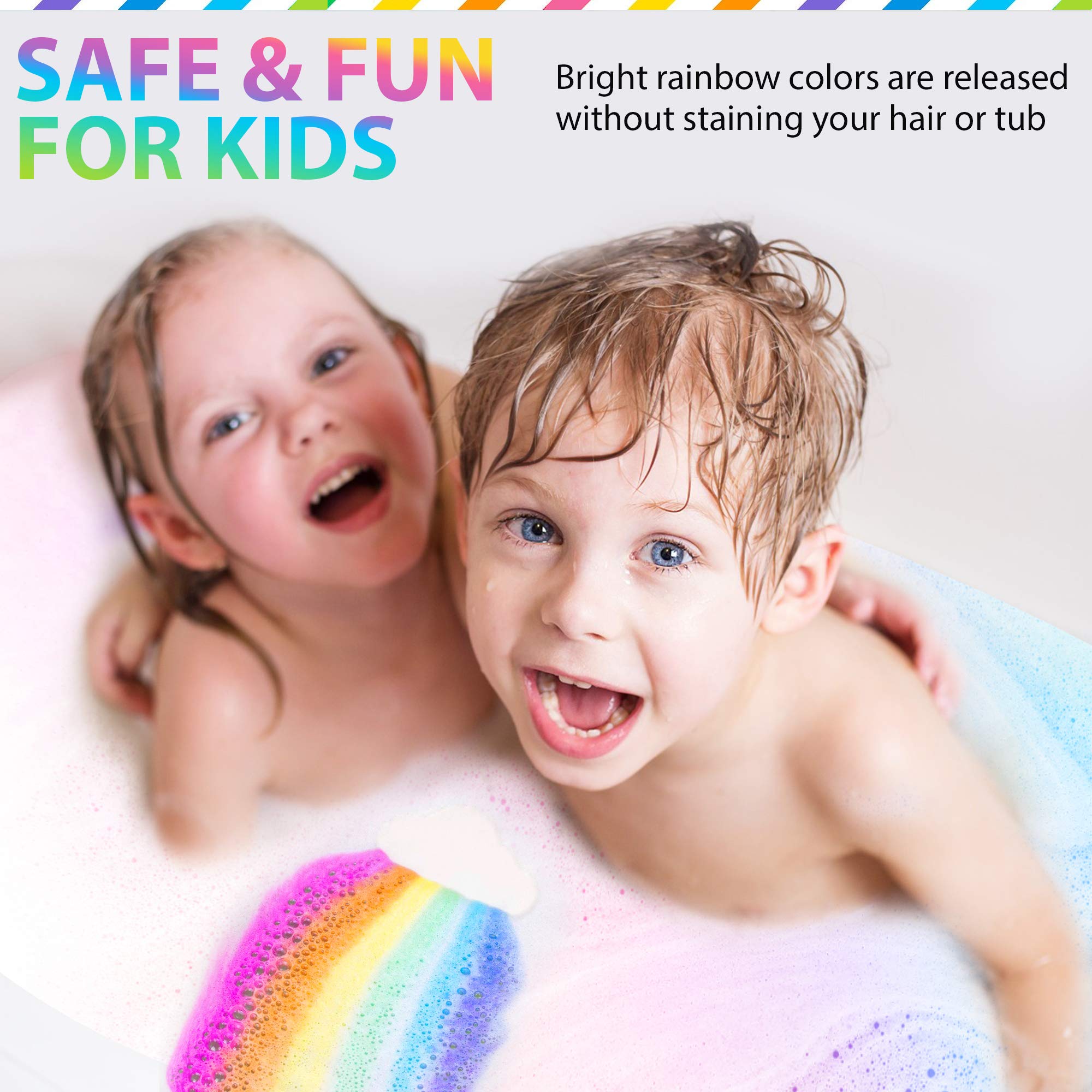 Mineral Me California vegan bath bomb kids is gentle for ages and sensitive skin