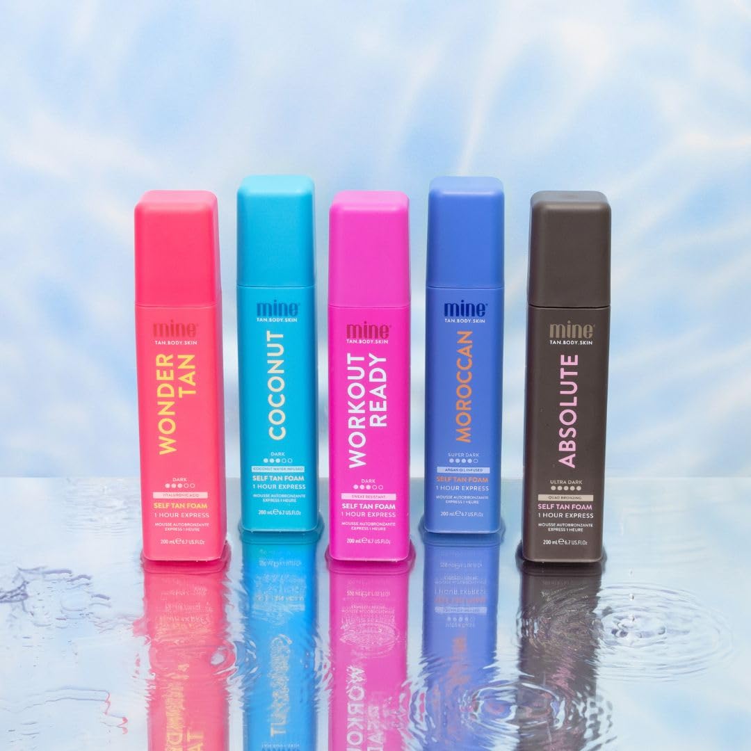 MINETAN Absolute Tan on skin demonstrates 1 hour express development.