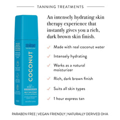 MINETAN BODY.SKIN blue exfoliator mitt ready for gentle skin prep.