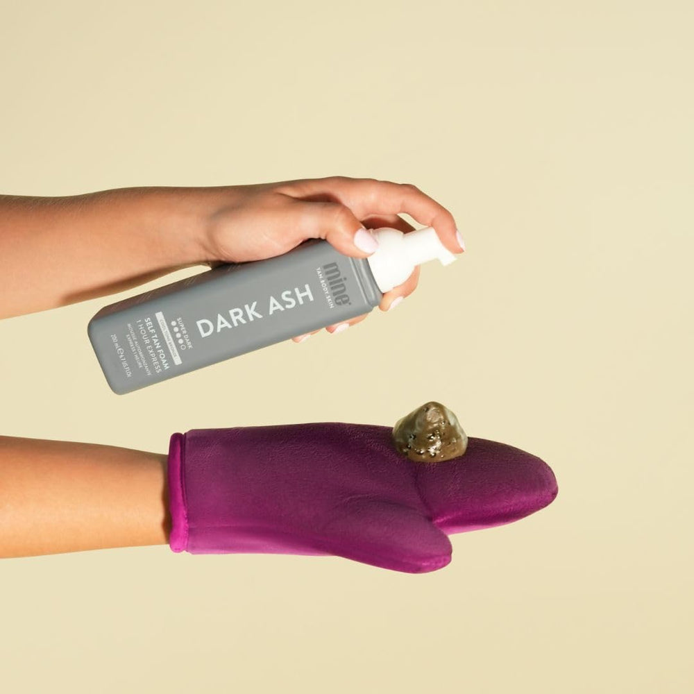MINETAN BODY.SKIN rinse after first 1-4 hours to reveal temporary bronzer.