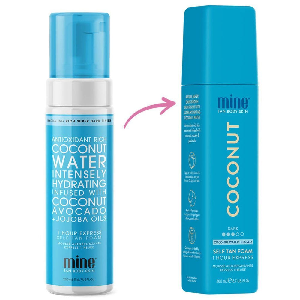 MINETAN BODY.SKIN after-application glow and coconut scent experience.