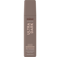 MINETAN Ultra Dark Foam bottle ready for a smooth, streak-free bronze glow.