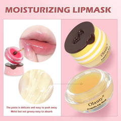 Minfei Bee Lip Balm Apple Lime Flavor for refreshing zest and moisture.