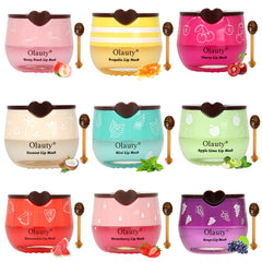 Minfei Bee Lip Balm Honey Pot shows moisturizing honey pot design for smooth lips.