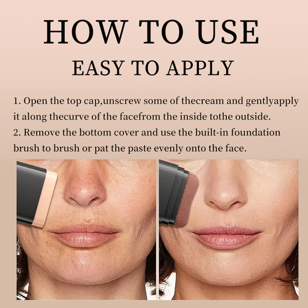 Minfei Concealer Foundation Stick comes in compact packaging for easy portability.