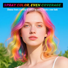 Child-friendly Minfei hair color spray for safe playful styling.