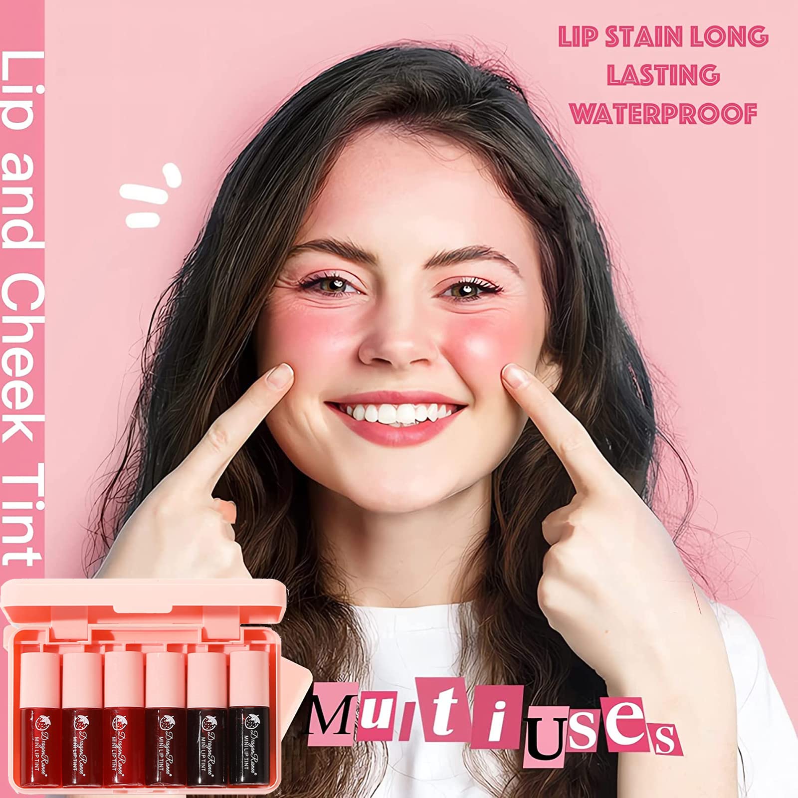 Minfei waterproof lip stain demonstrates long wear in heat and humidity.