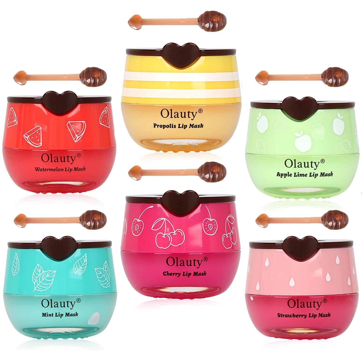 Miniling bee lip balm mask honey pot jar for overnight hydration