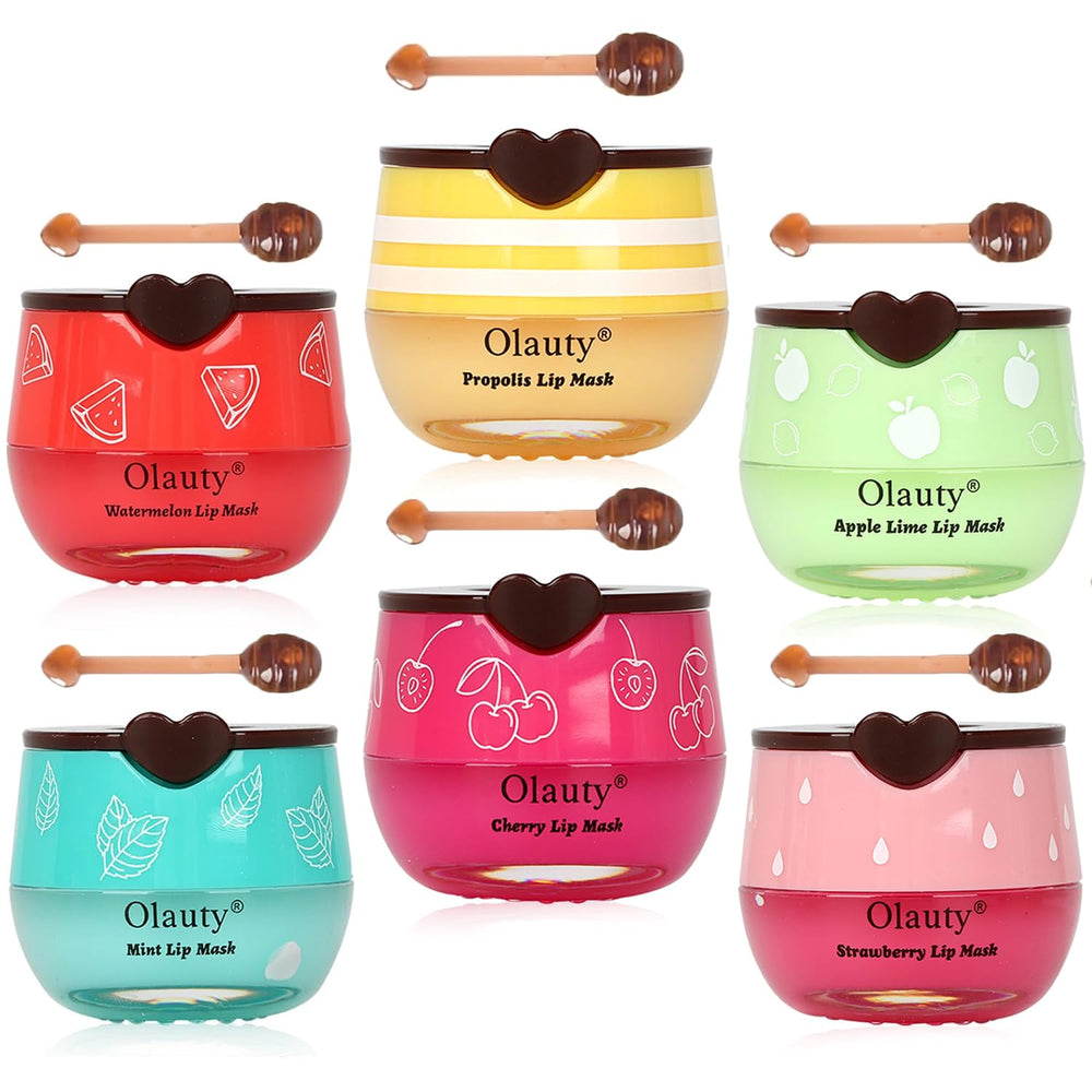 Miniling bee lip balm mask honey pot jar for overnight hydration