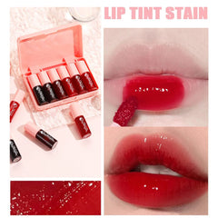 Miniling lip tint color swatches show rich hues for lips and cheeks.