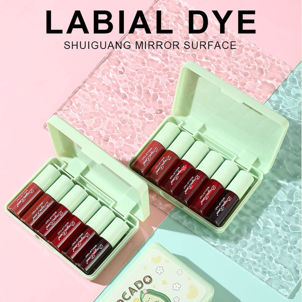 Miniling lip tint swatches reveal vibrant color payoff for lips.