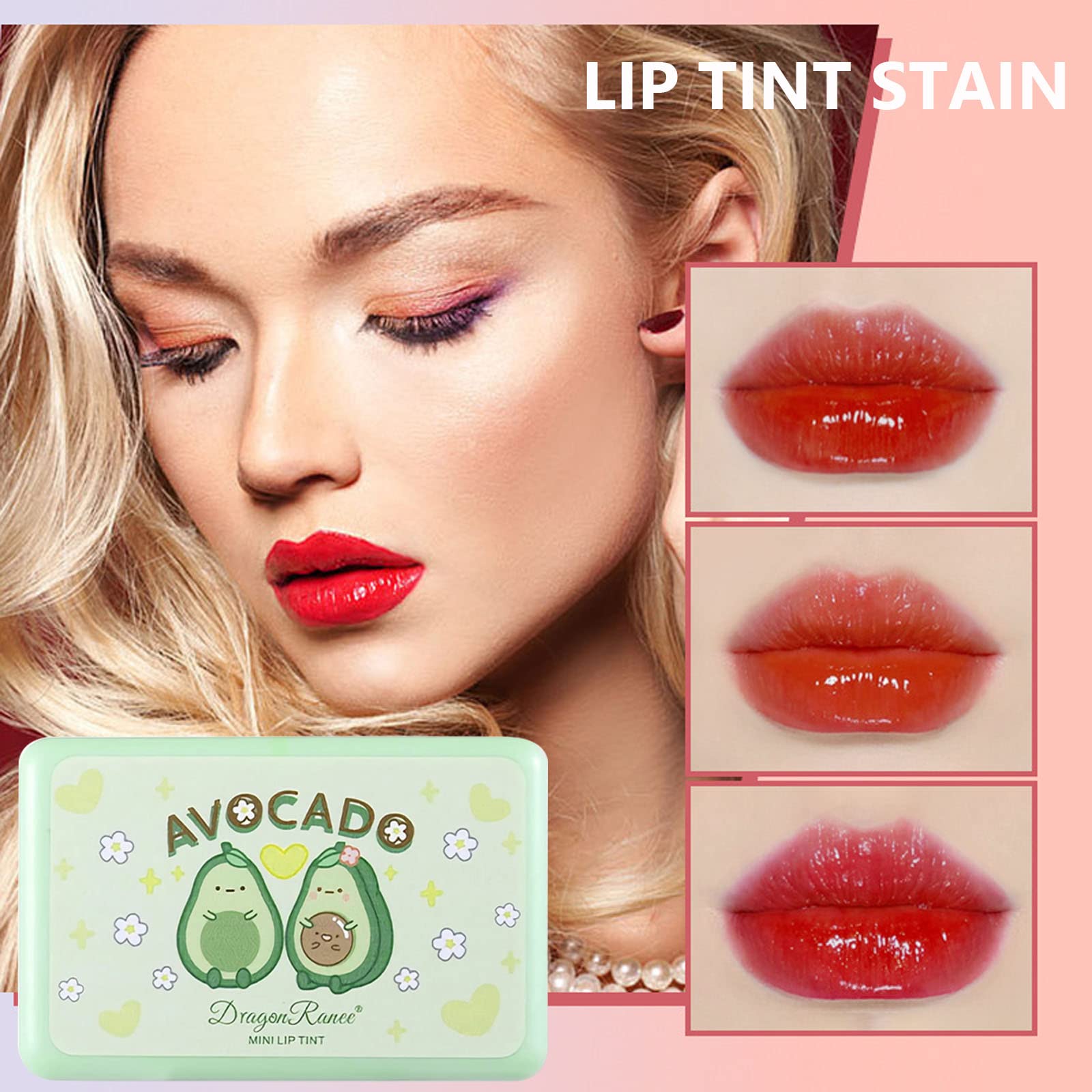 Miniling lip tint with watery gloss for fresh, dewy lips.