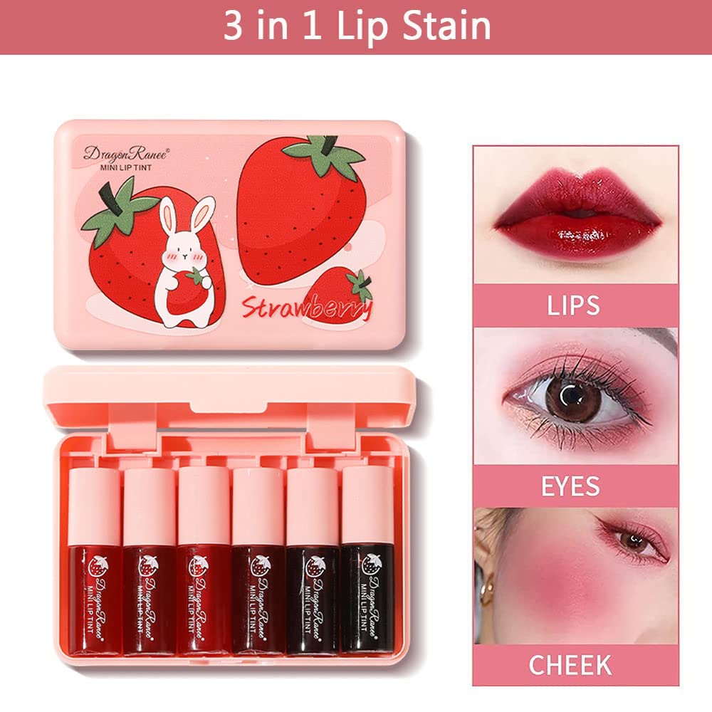 Miniling mini liquid lip gloss set is portable and cute.