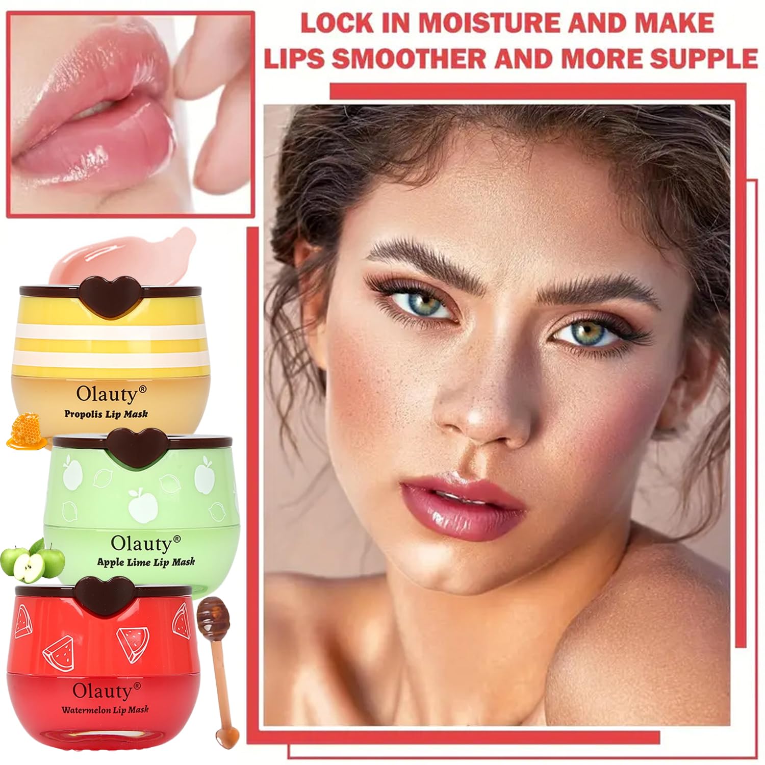 Miniling propolis fruit extracts moisturize lips effectively
