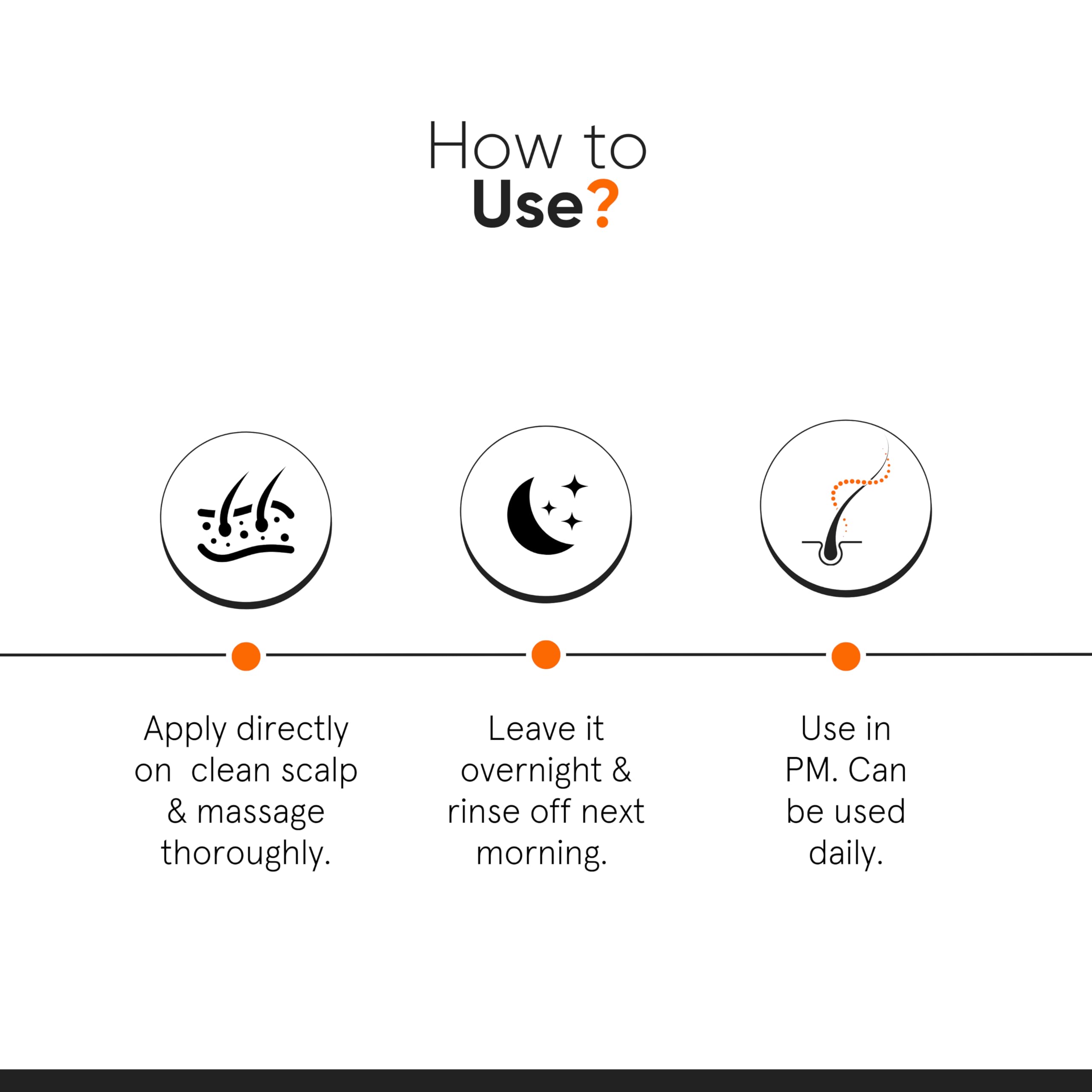 Hands massaging serum into the scalp for nourishment.