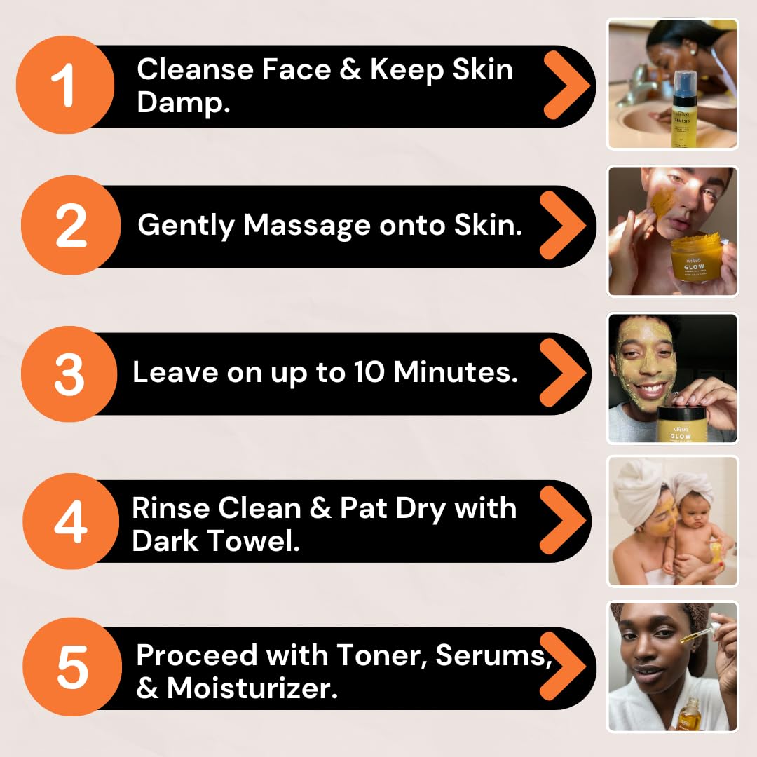 Minimo Glow Turmeric Face Scrub after use glow for refreshed skin