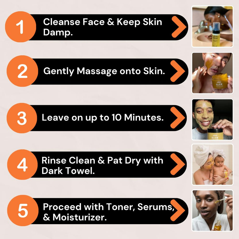 Minimo Glow Turmeric Face Scrub after use glow for refreshed skin
