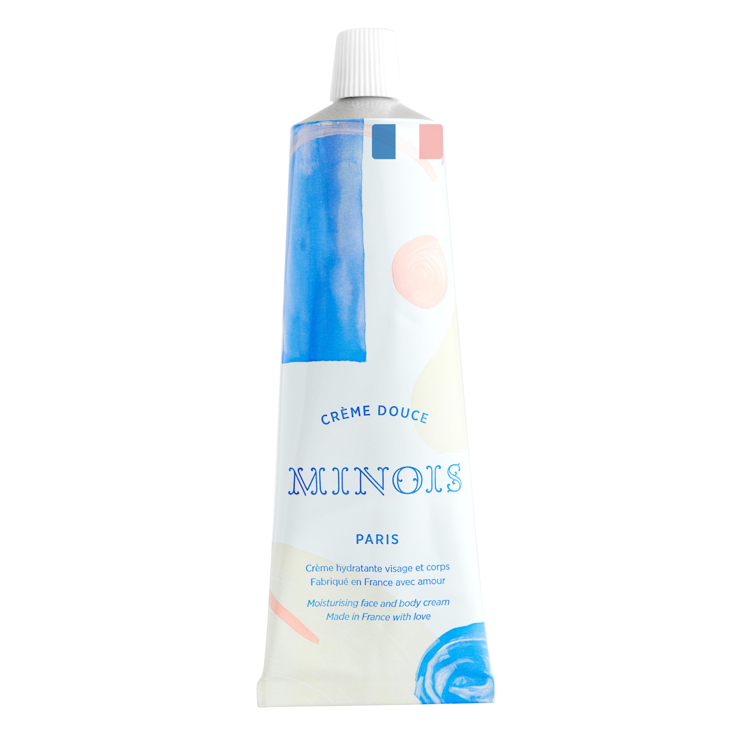 MINOIS Paris Gentle Cream bottle showing easy application for newborns