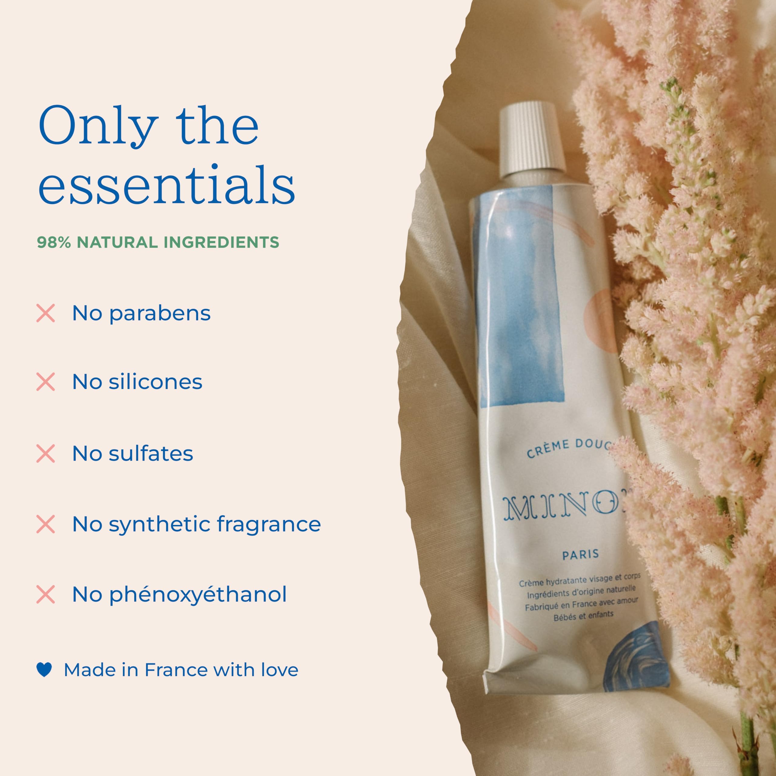 MINOIS Paris orange blossom water calming hydration for sensitive skin
