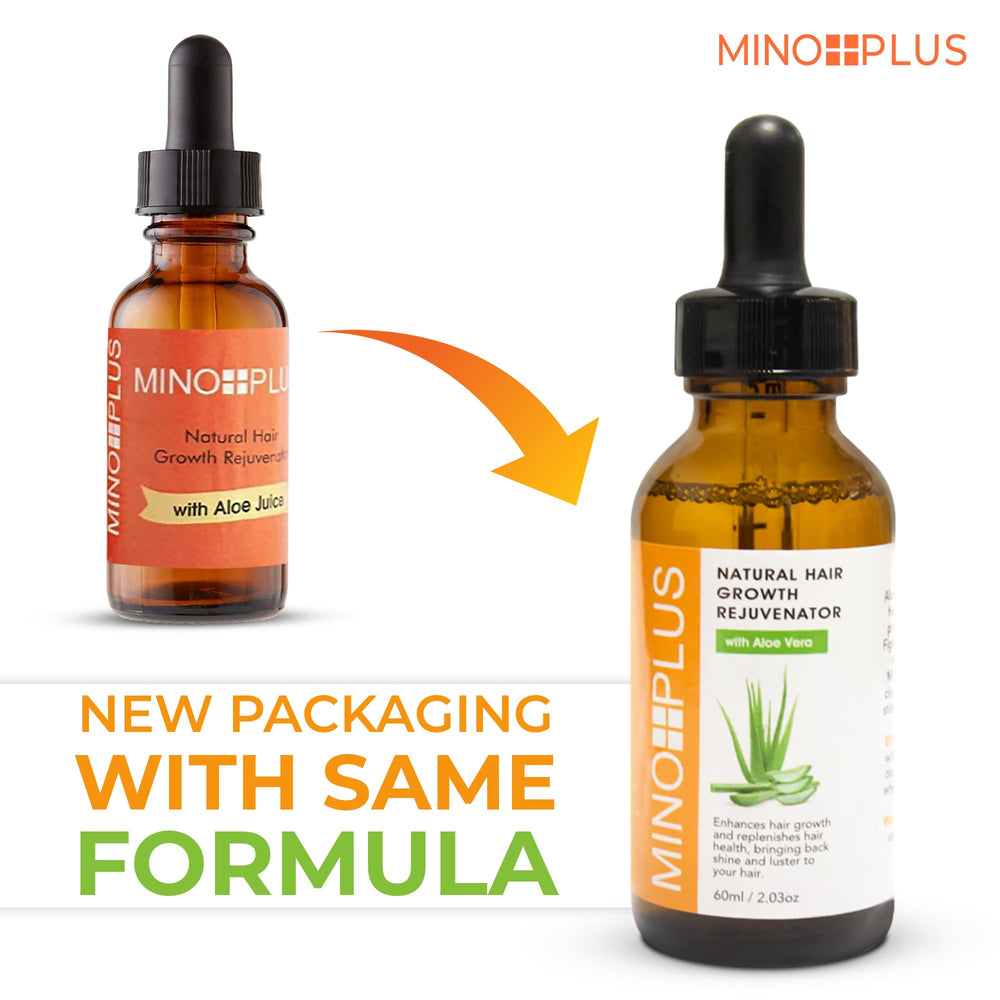 MINO PLUS Aloe Vera ingredients highlight minerals and vitamins for scalp nourishment